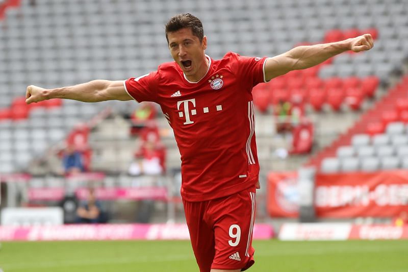 Robert Lewandowski spearheaded Bayern Munich to the domestic double
