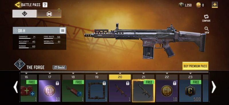 Call of Duty: Mobile Weapon Guide for DR-H