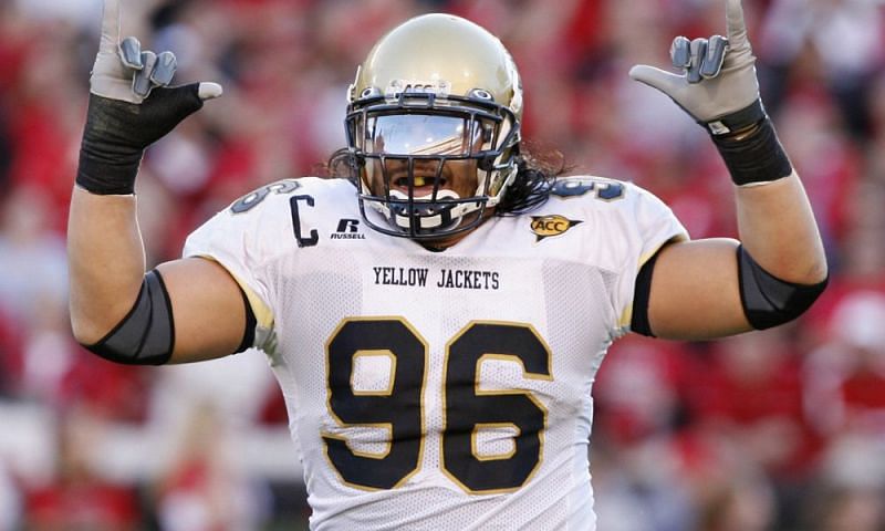 Roman Reigns while playing for the Georgia Tech Yellow Jackets