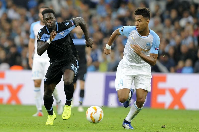 Boubacar Kamara (right) in action for Marseille