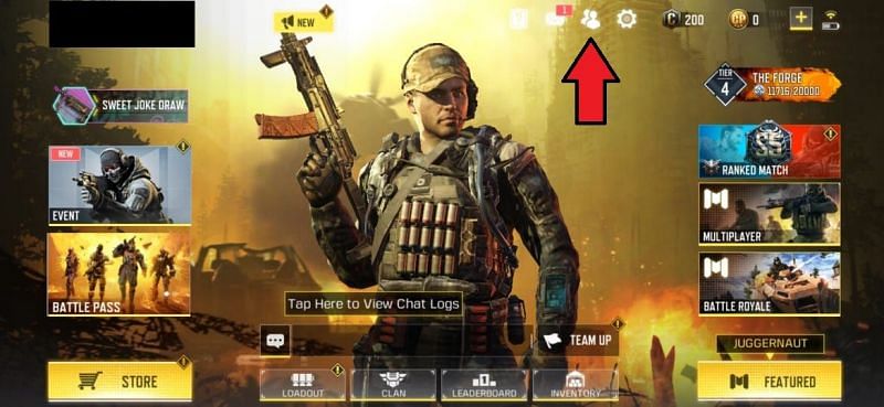 Press on the Main Menu Icon