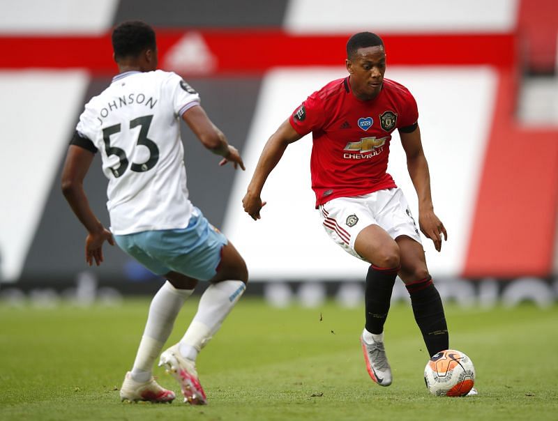 Anthony Martial put in yet another strong shift for Manchester United in the centre-forward role.