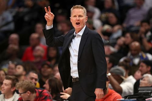 NBA Regular season 2019-20: Golden State Warriors v Denver Nuggets; Steve Kerr