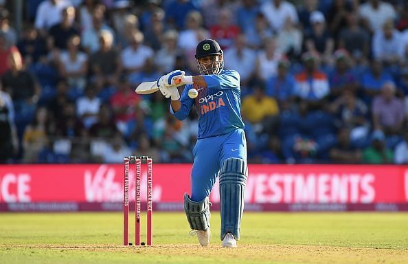 MS Dhoni has played 10 ODIs for India at the No.4 position since July 2015