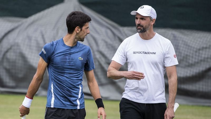 Goran Ivanisevic and Novak Djokovic