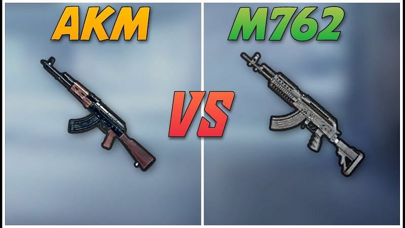 The AKM and the M762 in PUBG Mobile