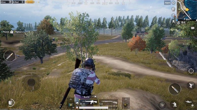 PUBG Mobile Gameplay Graphics, image via blog uptodown international