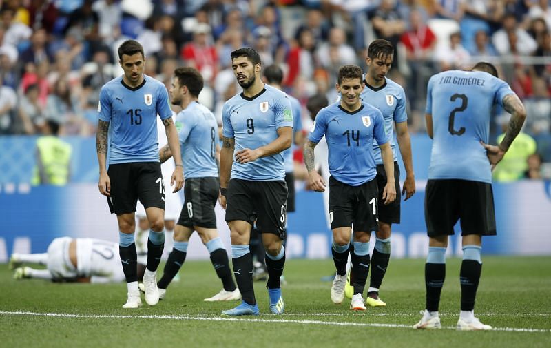 Uruguay v France: Quarter Final - 2018 FIFA World Cup Russia. The South Americans were knocked out.