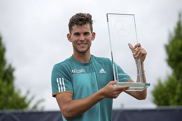 Dominic Thiem won the ATP Stuttgart 2016, his only official grass court title till date.