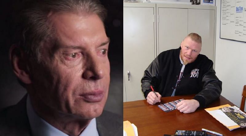 Vince McMahon and Brock Lesnar