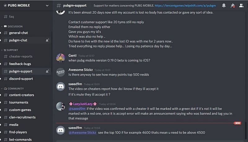 Official Discord Server of PUBG Mobile