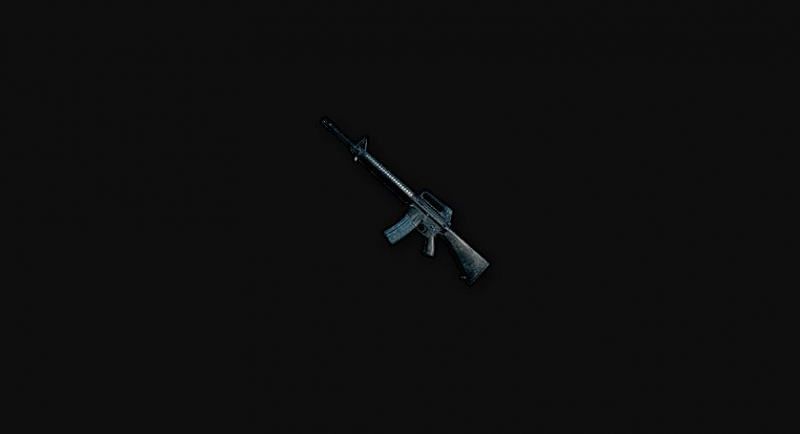 PUBG Mobile M16A4 gun, image via pubg gamepedia