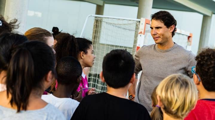 Rafael Nadal at one of his Foundation&#039;s Centres in Spain