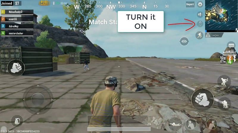 Turn on PUBG Mobile mic