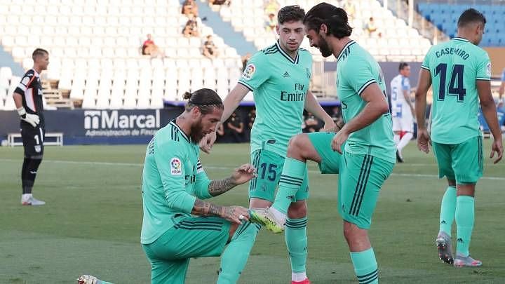 Real Madrid captain Sergio Ramos opened the scoring against Leganes
