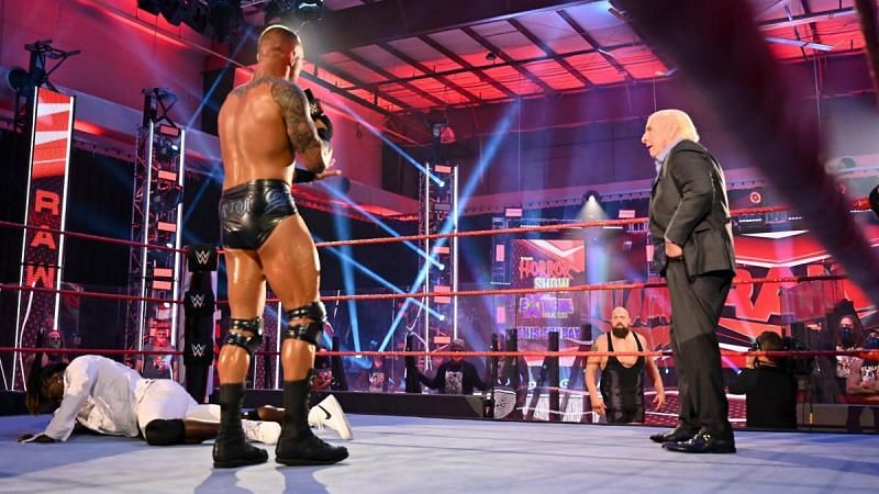 Randy Orton challenging The Big Show