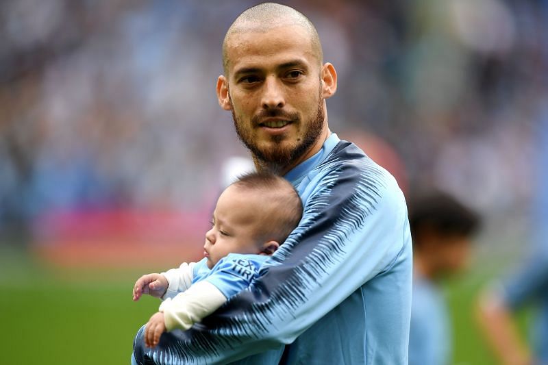 Silva brought his son to the Ethiad after he had recovered.