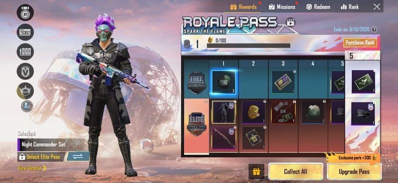 Night Commander Set (Picture Source: PUBG Mobile)