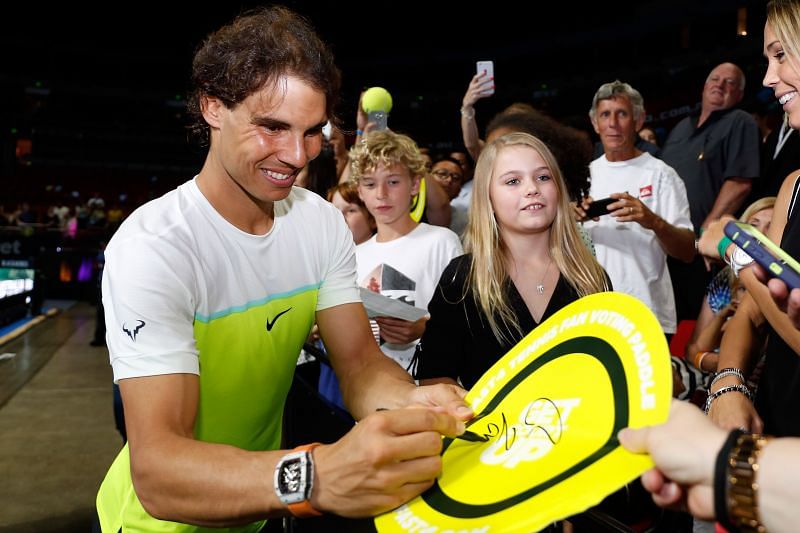 Rafael Nadal is no stranger to exhibition events