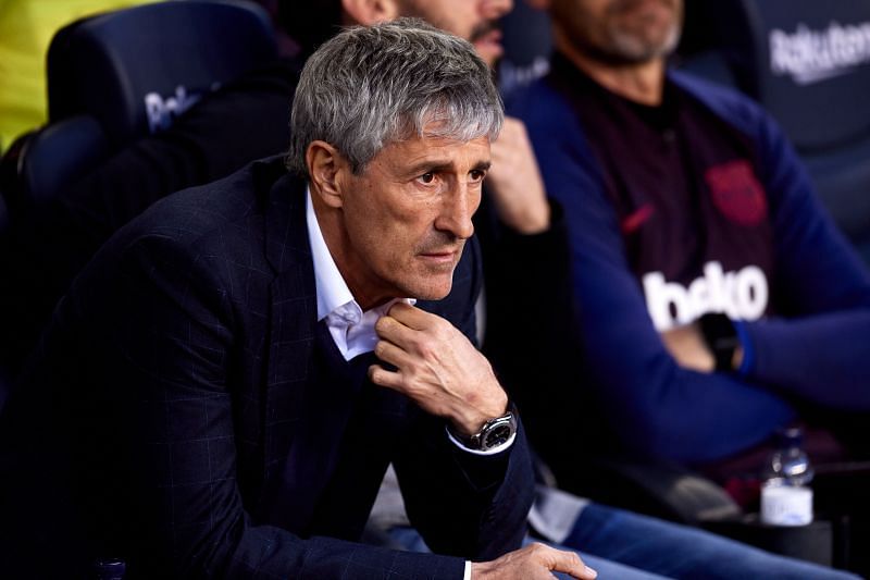 Barcelona manager Quique Setien