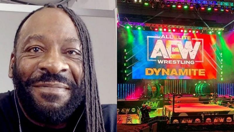 Booker T, AEW Dynamite set. 