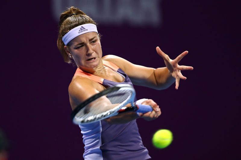 Karolina Muchova at the Qatar Total Open 2020