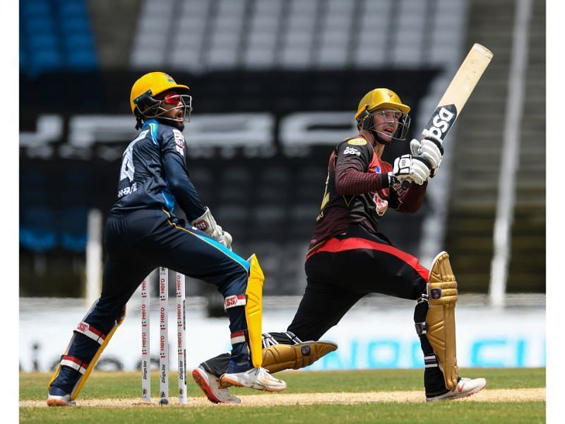 Munro (R) was clinical against the Tridents in their CPL match.