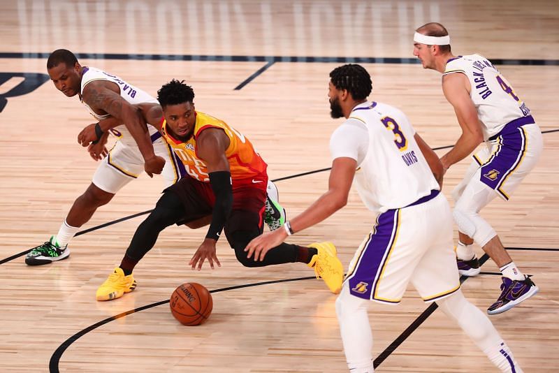 Utah Jazz star Donovan Mitchell&#039;s 33-point effort was in vain against the LA Lakers