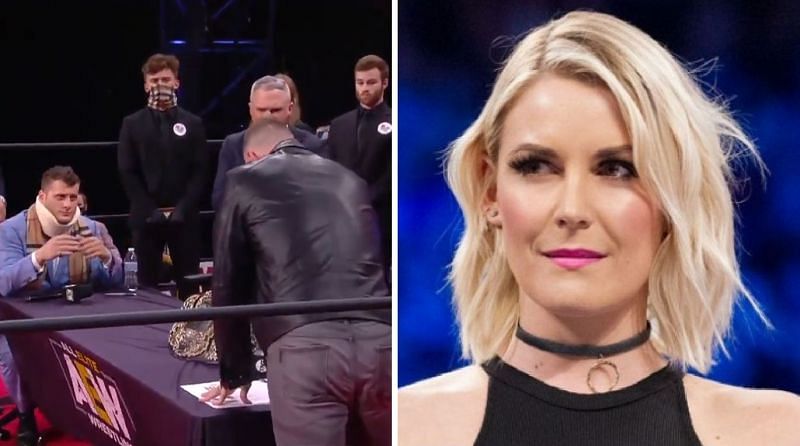 Renee Young reacts to MJF mentioning her on AEW Dynamite