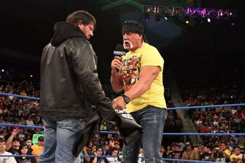 AJ Styles with Hulk Hogan