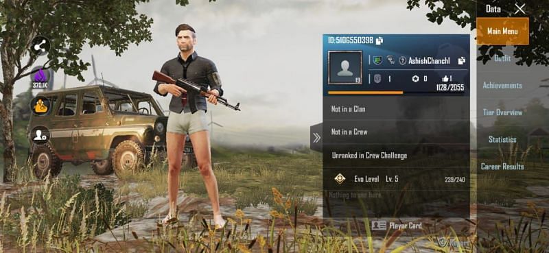 Ashish Chanchlani&#039;s PUBG Mobile details