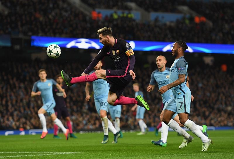 Messi has locked horns with Manchester City in the past
