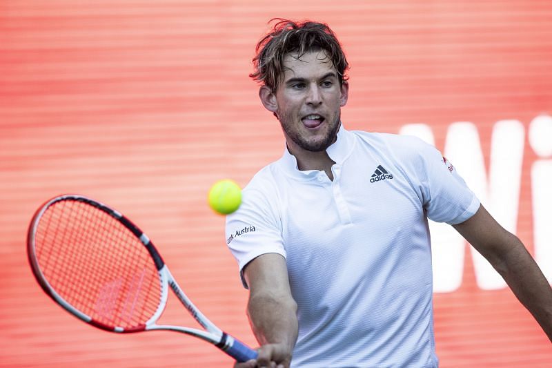 Dominic Thiem at the Bett1Aces Tennis Tournament