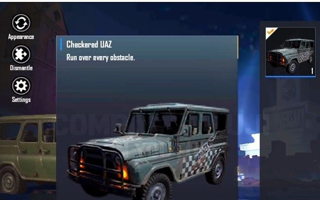 Checkered UAZ(Image Credits: Combat Guruji / YouTube)