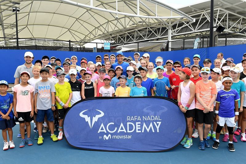The Rafael Nadal Academy students during a trip to Australia