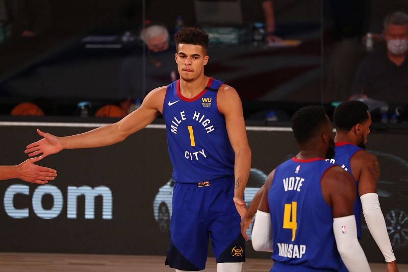 Michael Porter Jr. in action in the NBA bubble