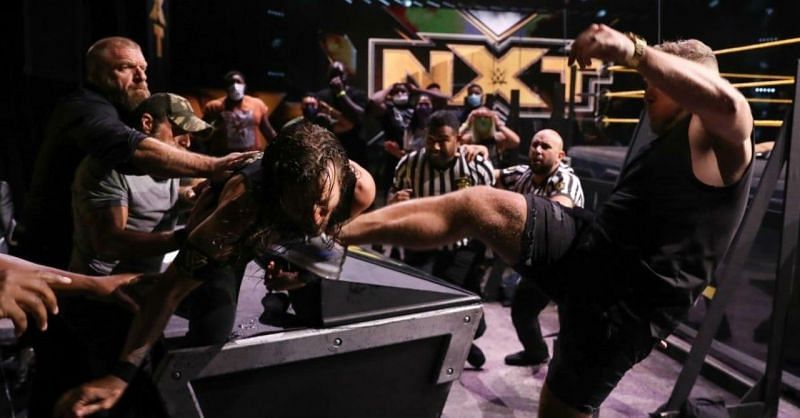 Pat McAfee attacked Adam Cole on NXT this week