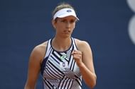 Elise Mertens at the 2020 Prague Open