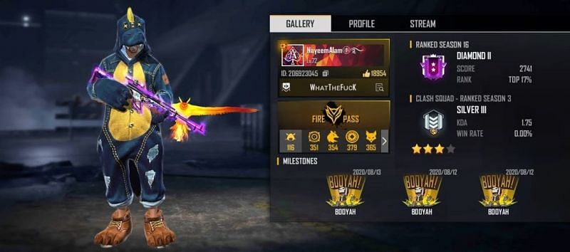 GamingwithNayeem&#039;s Free Fire ID