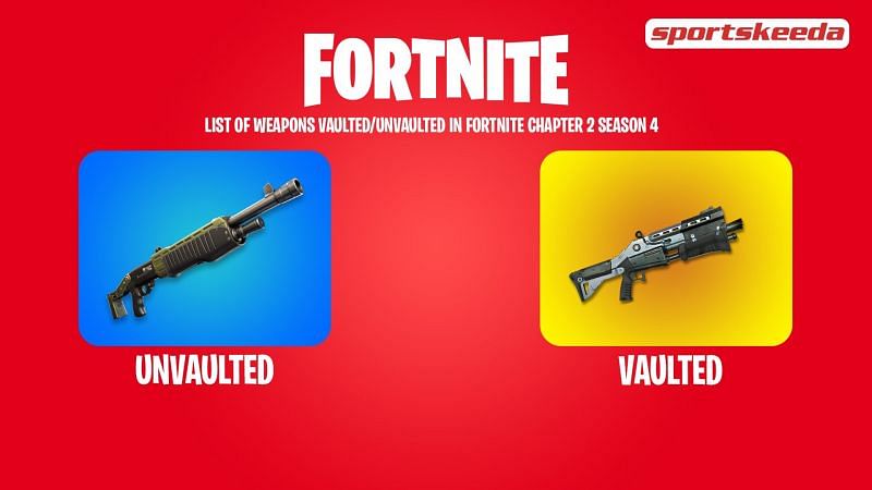 Complete list of weapons that were vaulted and unvaulted in Fortnite&#039;s new season