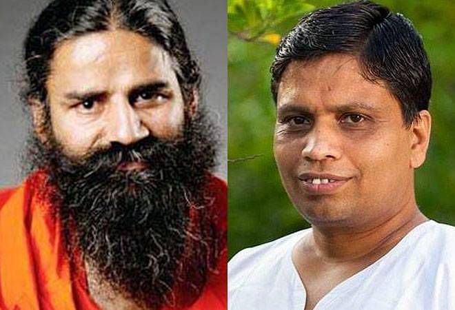 Baba Ramdev, the co-founder of Patanjali Ayurved and Acharya Balkrishna, the Managing Director of the company.