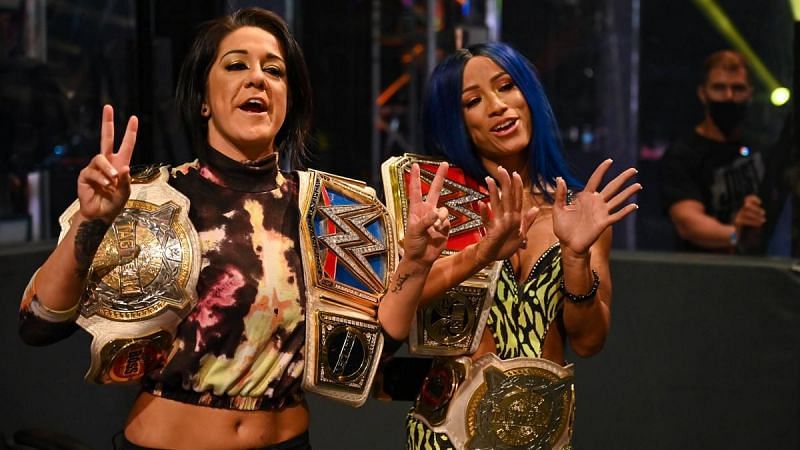 Sasha Banks and Bayley are currently holding all the gold in WWE