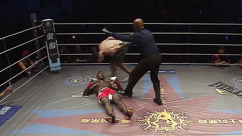 Israel Adesanya was brutally knocked out in his kickboxing rematch with Alex Pereira