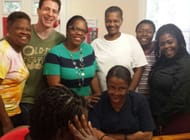 With the DC Girls Club (Picture Credits- David Bennett Archives)