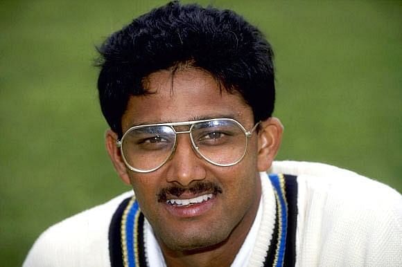 Anil Kumble used to wear spectacles during the early stages of his career