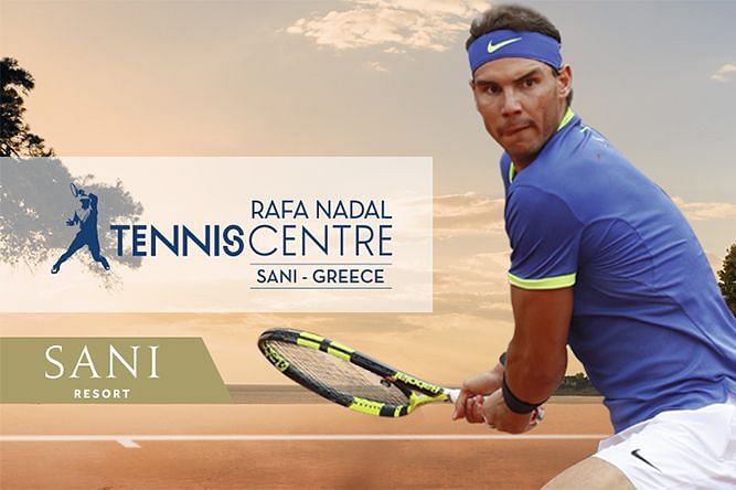 An advert by Rafael Nadal Tennis Center at Greece
