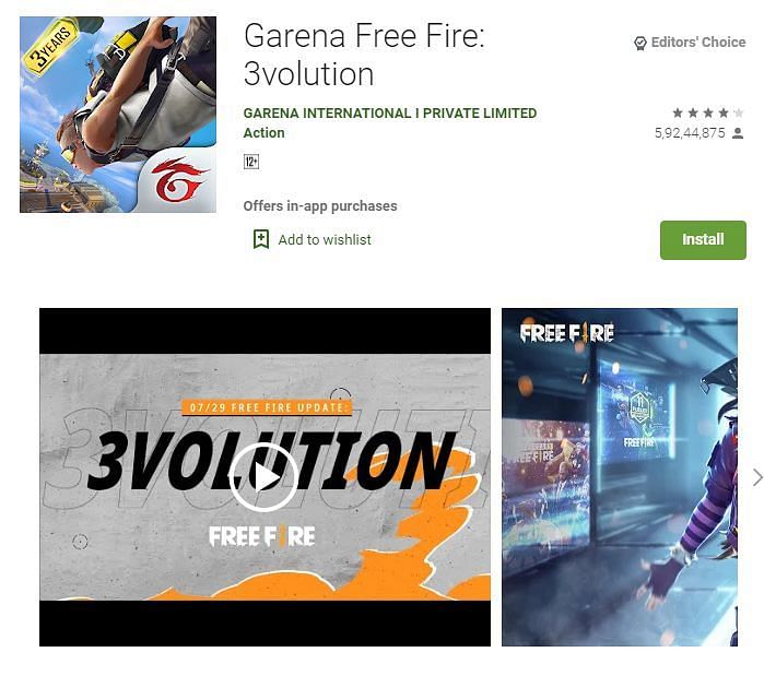 How to download Free Fire 3volution app
