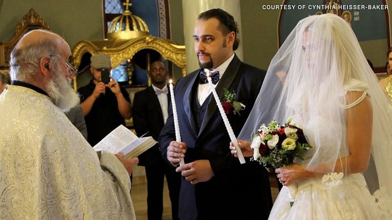 Rusev&#039;s black eye was present during his Bulgarian wedding