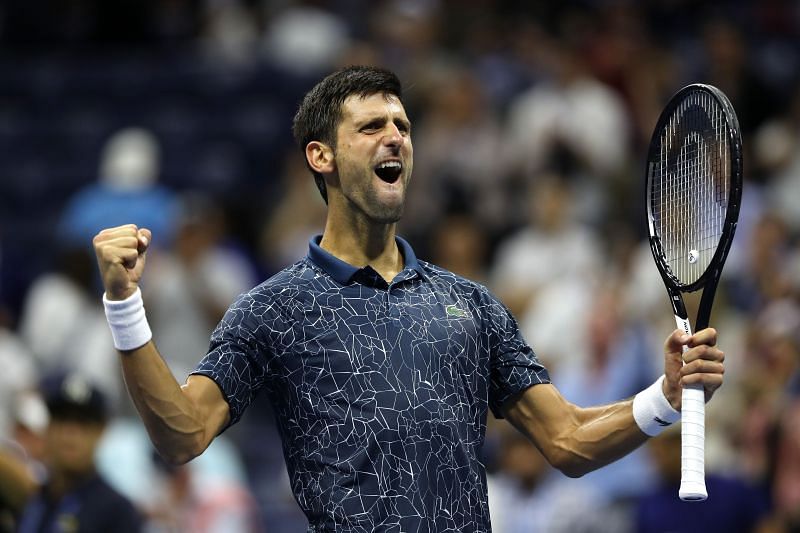 Novak Djokovic at the 2018 US Open