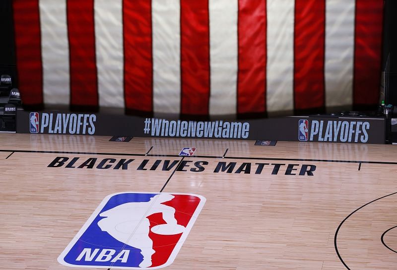 Courts in the NBA bubble have &#039;Black Lives Matter&#039; painted on them